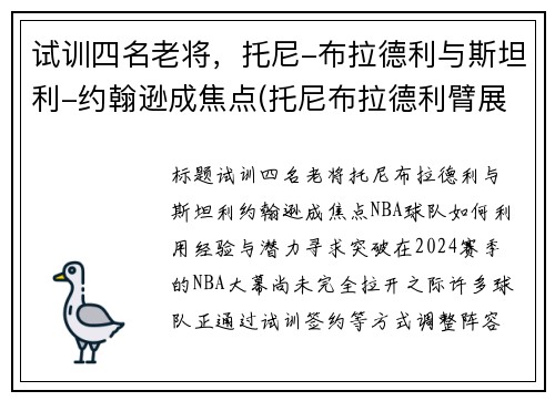 试训四名老将，托尼-布拉德利与斯坦利-约翰逊成焦点(托尼布拉德利臂展)