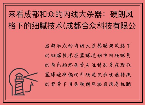 来看成都和众的内线大杀器：硬朗风格下的细腻技术(成都合众科技有限公司)